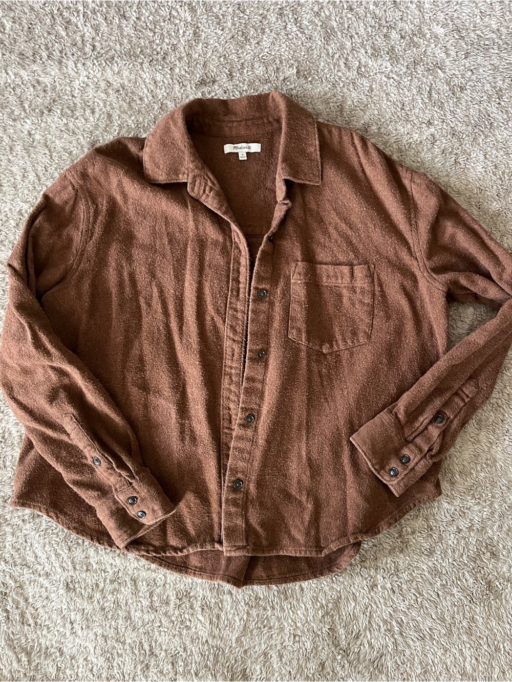 Madewell Brown Flannel